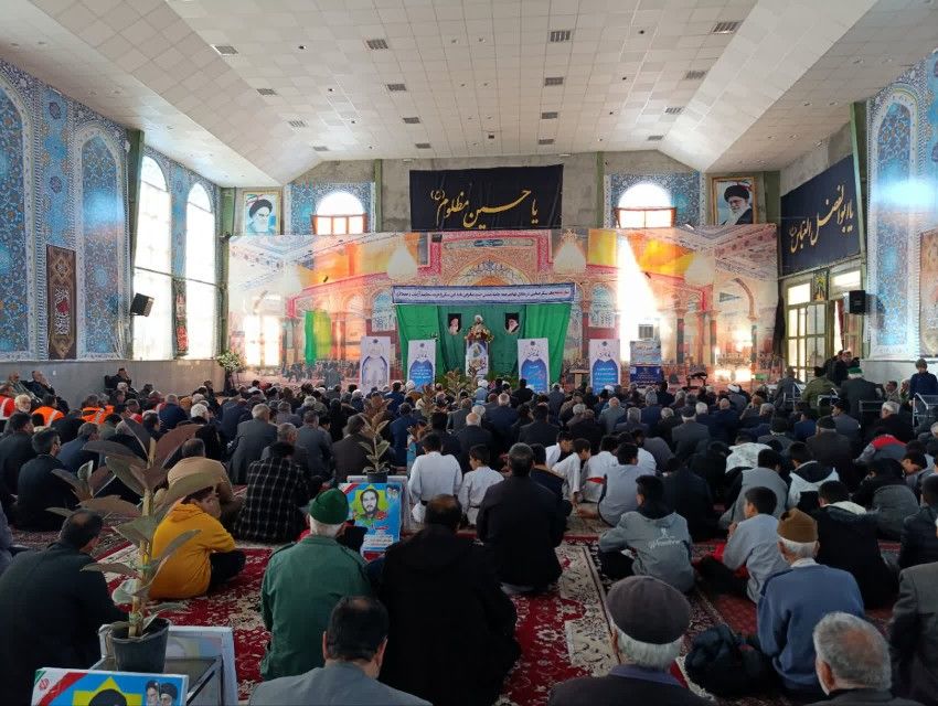 نماز عبادی سیاسی جمعه در روستای مزده خلیل آباد 