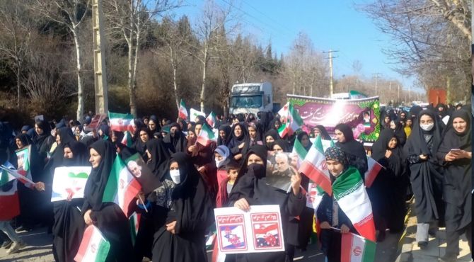 راهپیمایی ۲۲ بهمن مظهر اتحاد ملی در شهرستان چگنی 