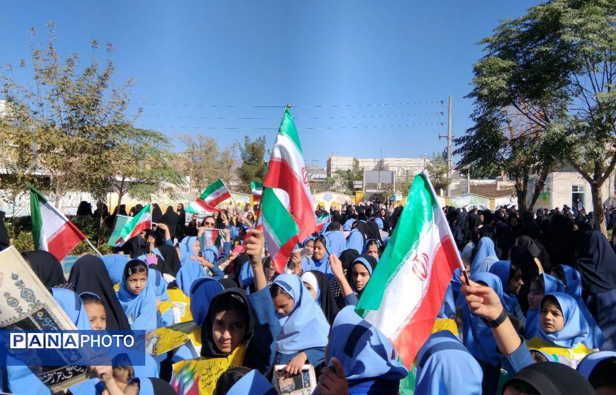 راهپیمایی ۱۳ آبان ماه در شهرستان خلیل‌آباد 