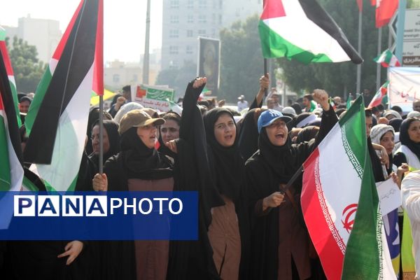 راهپیمایی 13 آبان و روز دانش‌آموز در هرمزگان