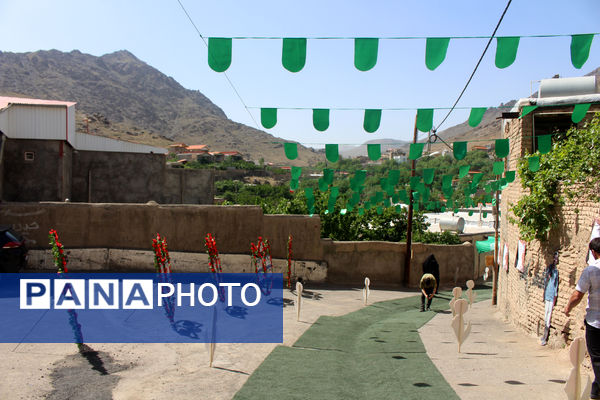 جلوه‌هایی از همدلی گروه‌های مردمی در برپایی یادواره شهدای روستای فردو