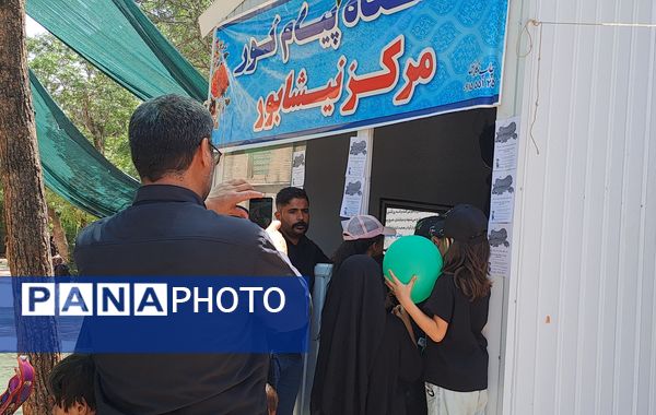 مواکب فرهنگی و پذیرایی در روز اربعین در امامزاده محروق و ابراهیم نیشابور 