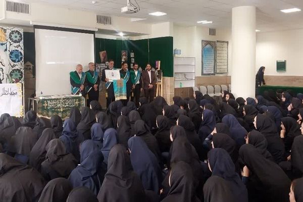 حضور خدام افتخاری مسجد جمکران در هنرستان نمونه میرجلیلی