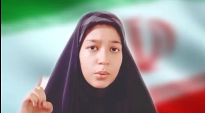 رجزخوانی انگلیسی دختری از مکتب زینب(س) 