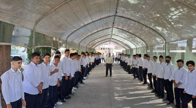 برگزاری مراسم «حلال، حلال» در دبیرستان نمونه علی ابن ابی‌طالب شهرستان زارچ