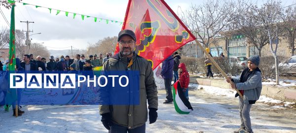 راهپیمایی ۲۲بهمن در روستای اسلام آباد شیروان