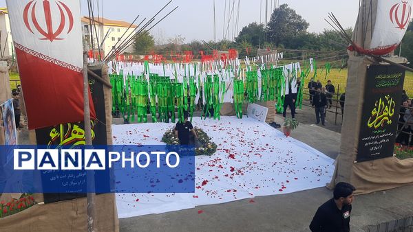 اجتماع فاطمیون و تشییع پیکر 2 شهید گمنام در تالش