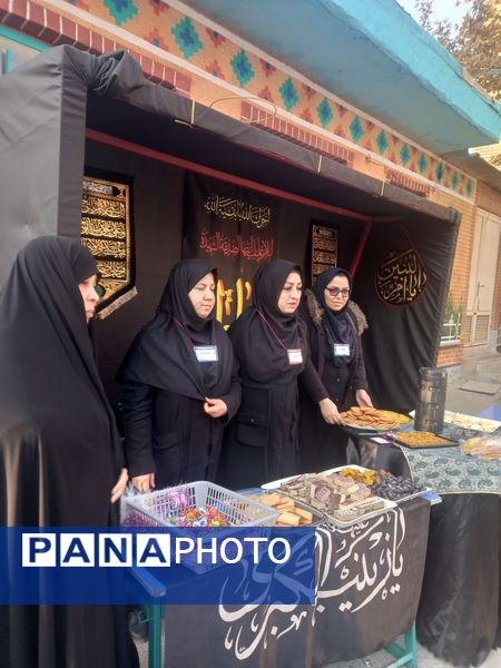 سوگواری شهادت حضرت فاطمه (س) در دبستان علی دهقانیان ۲ تبادکان