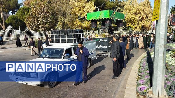 تشییع پیکر جانباز شهید علی فتح آبادی در نیشابور 