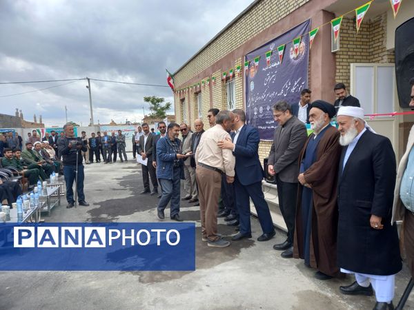 افتتاحیه مدرسه شش کلاسه زنده یاد محمد یاسر نیکنام در رضویه 