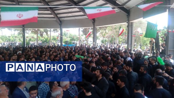 مراسم تشیع و تدفین شهید مصطفی صالحی مقدم در گلزار شهدا شهرستان قدس 