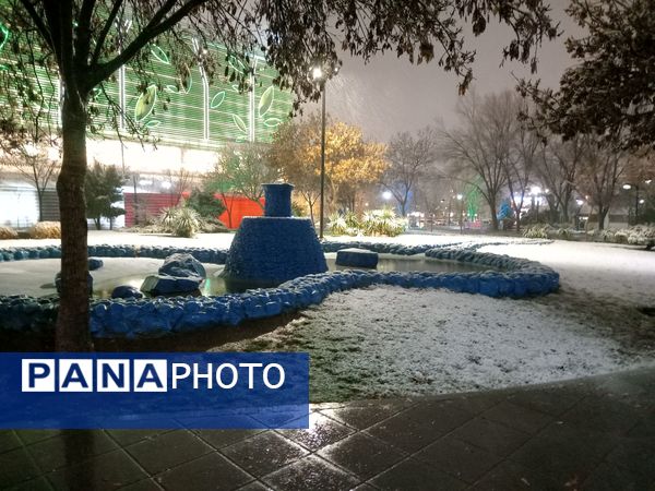 بارش برف در مشهد