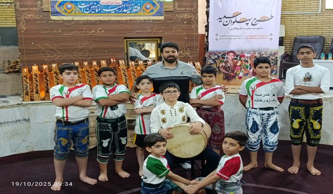 افتتاحیه طرح «پهلوان سعید» در زورخانه پهلوان تختی بندرعباس