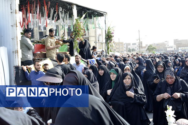 مراسم تشییع پیکر پاک شهید والامقام ابوالقاسم مهری در اسلامشهر