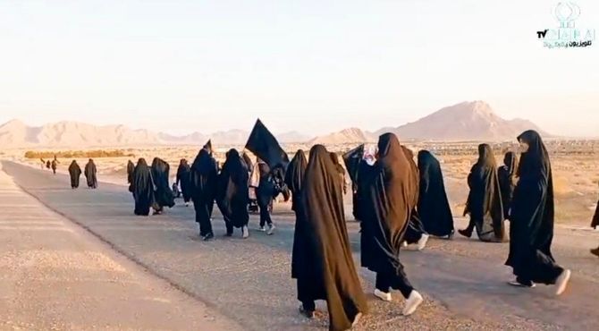 سومین روز پیاده‌روی نمادین اربعین در شهرضا
