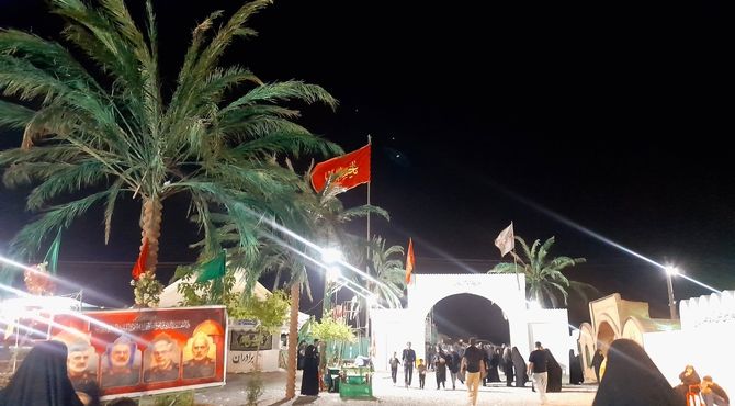 زیبایی چشمگیر خیمه‌گاه اباعبدالله الحسین در وردنجان