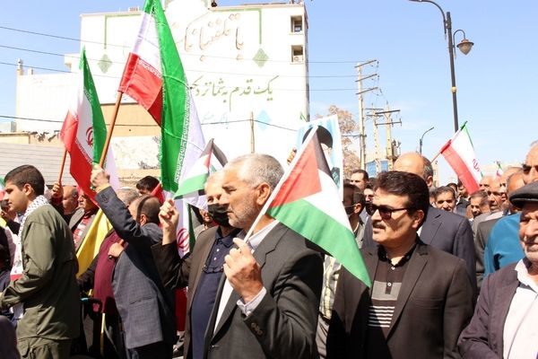 مردم ایلام، در روز جهانی قدس، جنایات صهیونیست‌ها را محکوم کردند