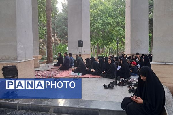 مراسم شهادت امام محمد باقر (ع) درکنار شهدای گمنام پارک وحدت آشخانه