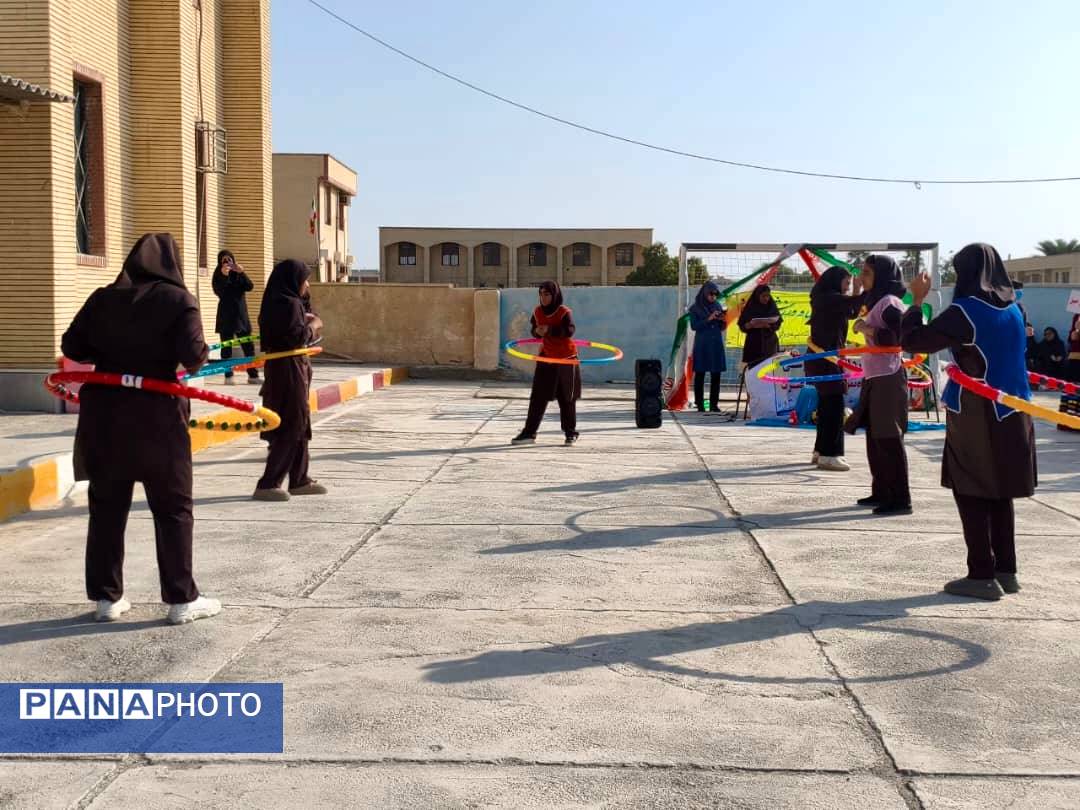 هفته «تربیت بدنی» در دبیرستان نمونه دولتی عترت شهرستان جاسک