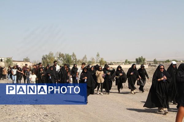 پیاده‌روی جاماندگان اربعین حسینی شهرستان بم 