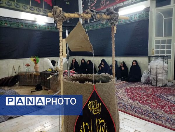 اجرای نمایش و شبیه خوانی دهه فاطمیه در تکیه ابوالفضلی روستای فدافن